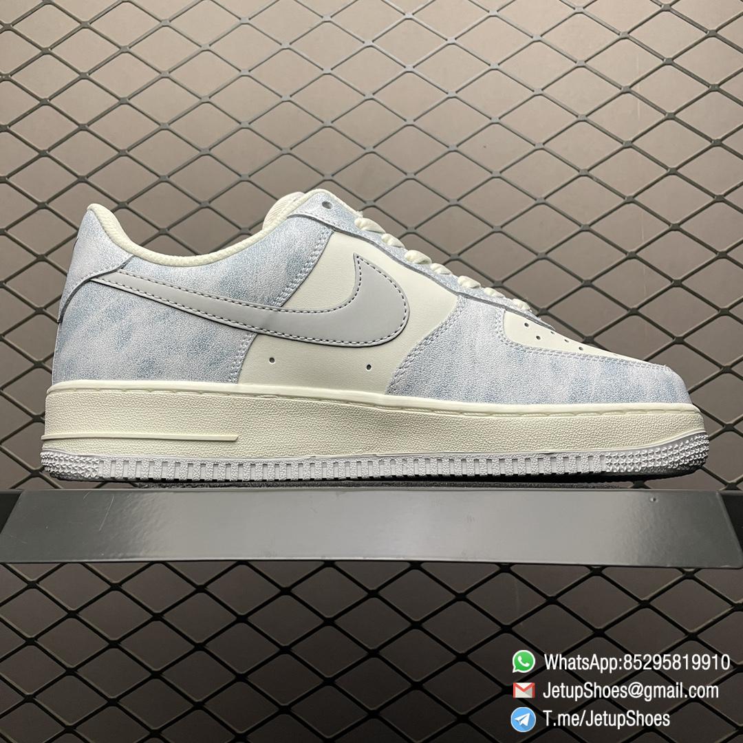 Best Replica Air Force 1 07 Sneakers Beige Haze Blue SKU CL5568 663 Top Rep AF1 02