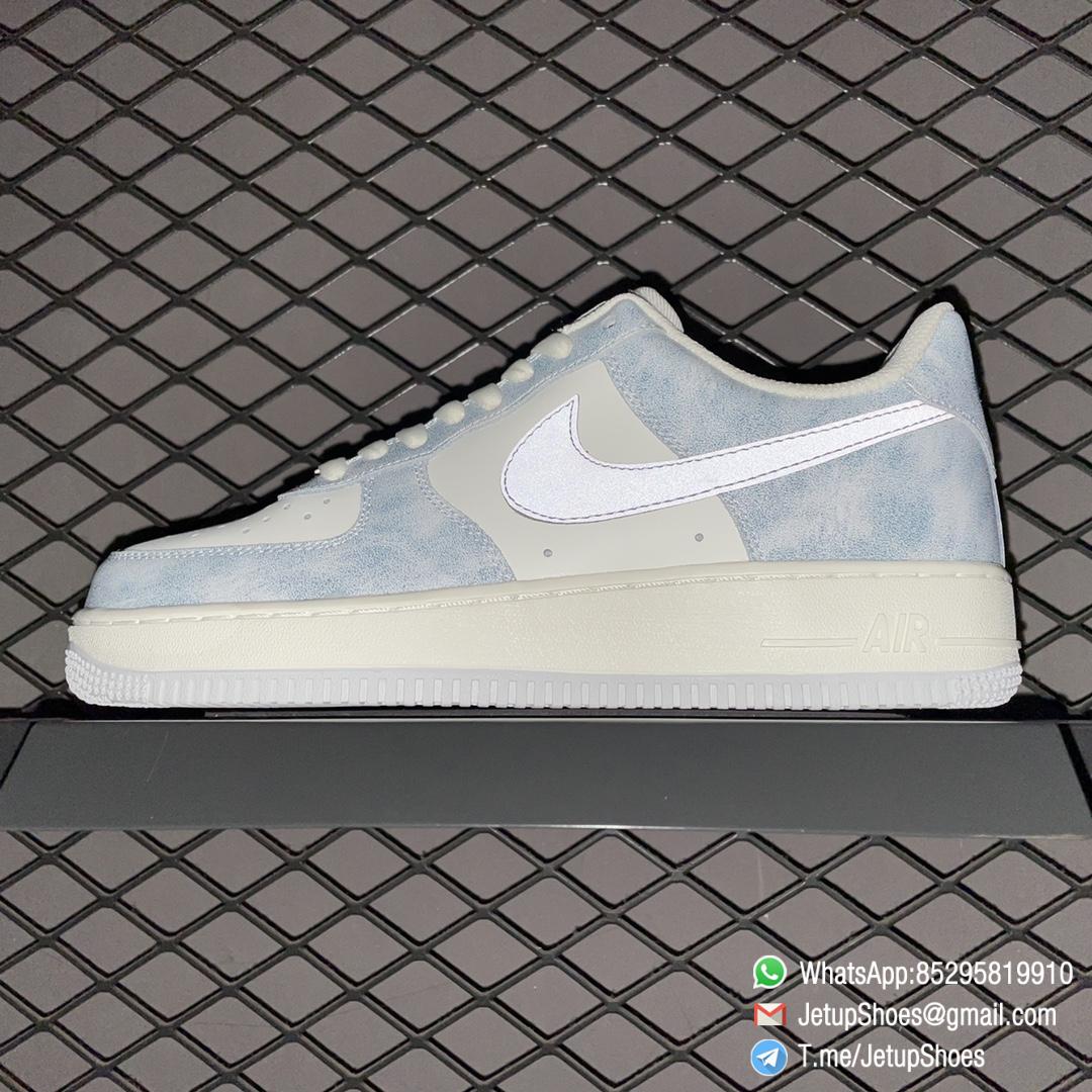 Best Replica Air Force 1 07 Sneakers Beige Haze Blue SKU CL5568 663 Top Rep AF1 08