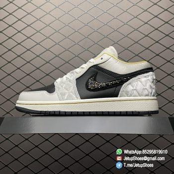 Best Replica Air Jordan 1 Low SE Beaded Swoosh SKU DV1762 001 1