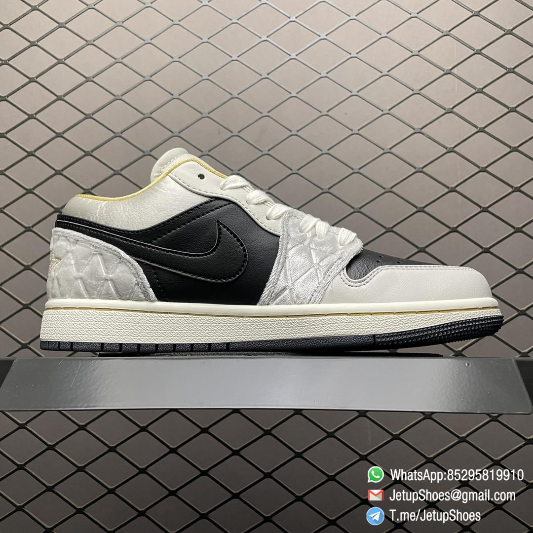 Best Replica Air Jordan 1 Low SE Beaded Swoosh SKU DV1762 001 2