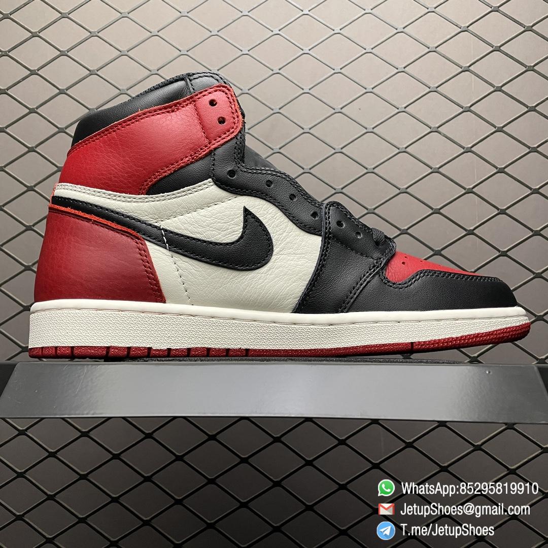 Best Replica Air Jordan 1 Retro High OG Bred Toe 2018 SKU 555088 610 Top Quality Sneakers 02