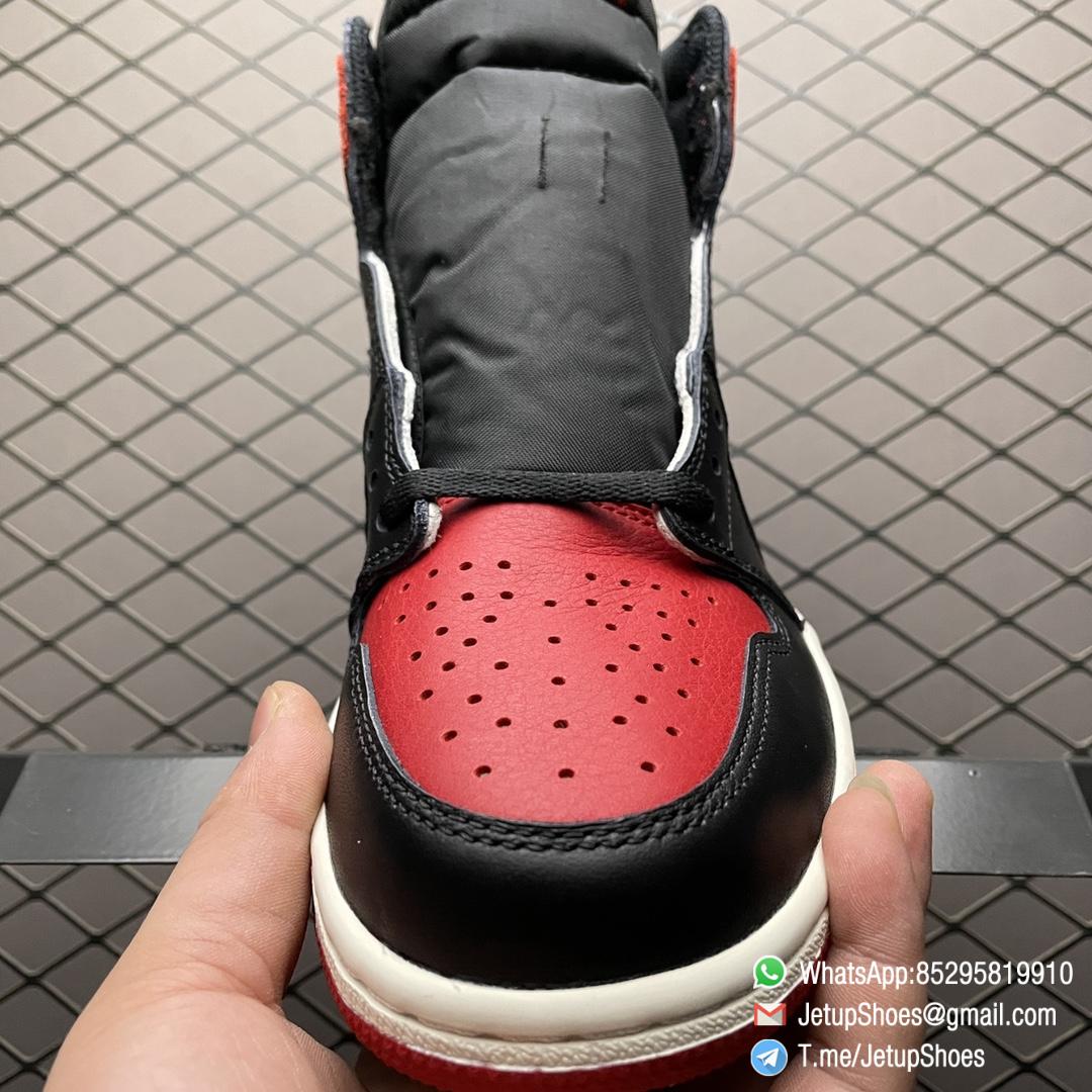 Best Replica Air Jordan 1 Retro High OG Bred Toe 2018 SKU 555088 610 Top Quality Sneakers 03