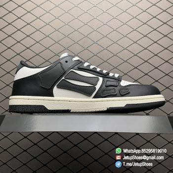 Best Replica Amiri Skel Top Low Sneakers Black White Top Quality Fashion Shoes 2