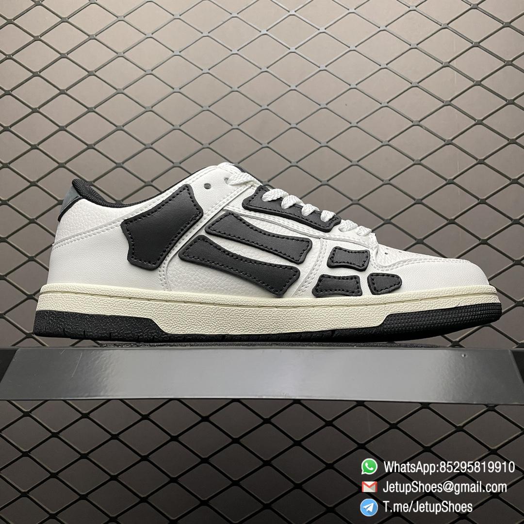 Best Replica Amiri Skel Top Low White Black Sneakers SKU MFS003 111 2