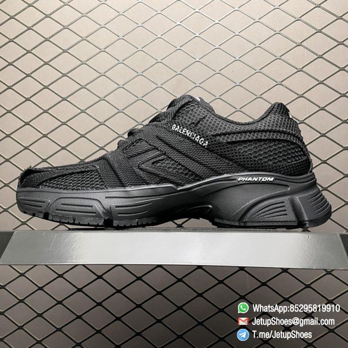 Best Replica Balenciaga Phantom Sneaker Black Mesh Fabric SKU 679339 W2E92 9000 1