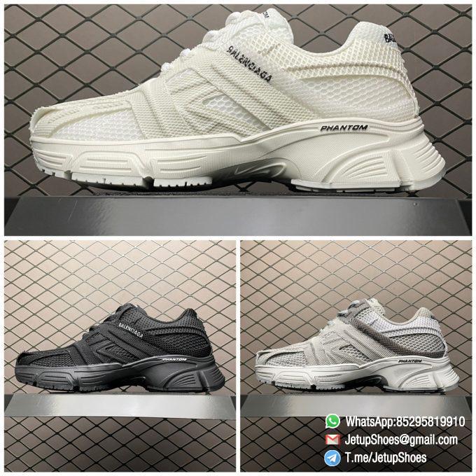 Best Replica Balenciaga Phantom Sneaker Black Mesh Fabric SKU 679339 W2E92 9000 9
