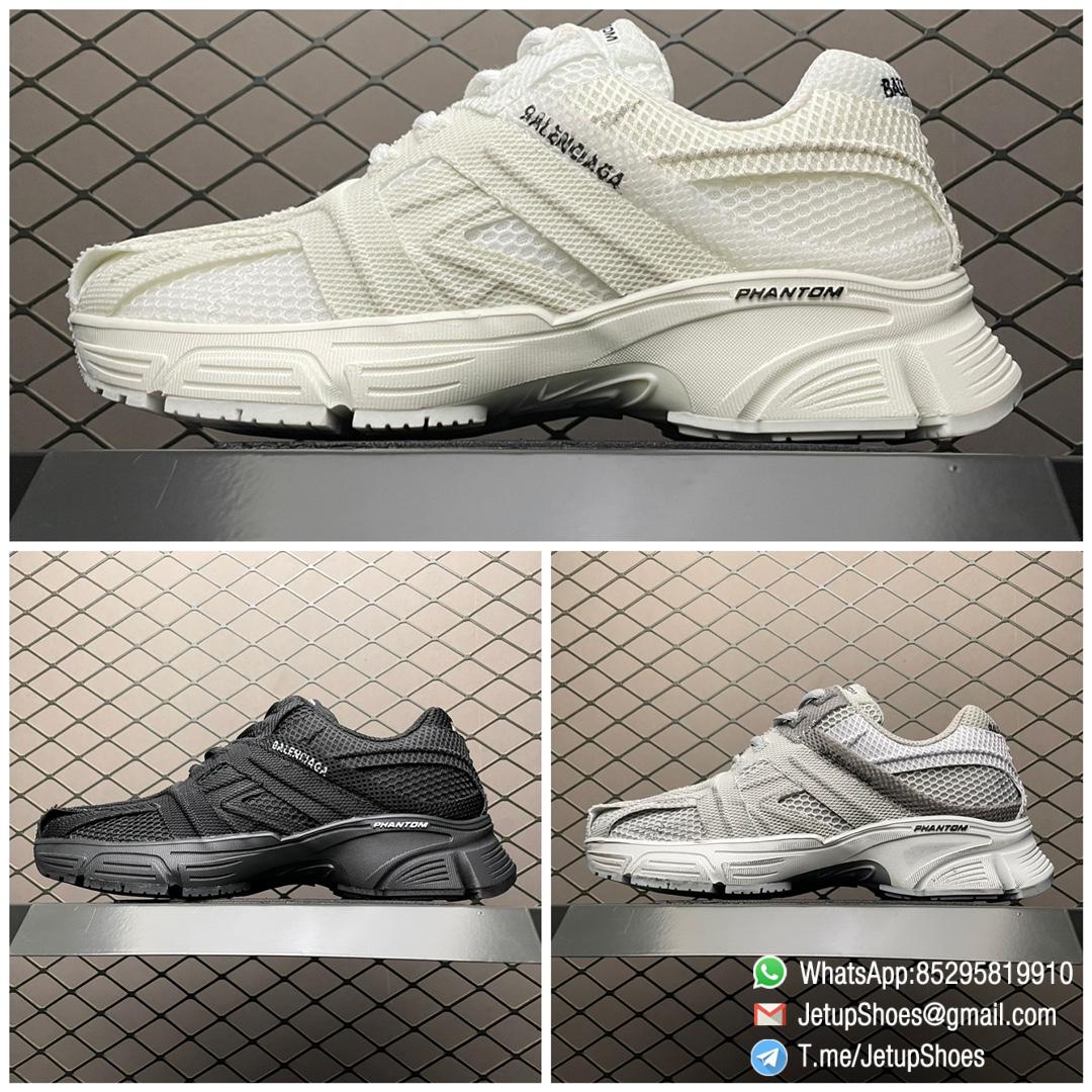 Best Replica Balenciaga Phantom Sneaker White Mesh Fabric SKU 678869 W2E92 9000 9