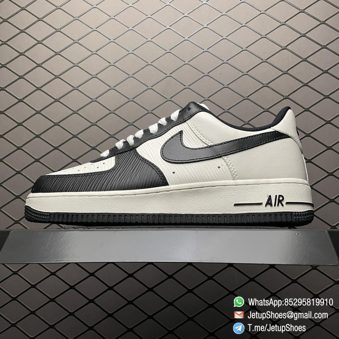Best Replica Nike Air Force 1 07 LE Black White SKU CJ1391 121 Super Fake AF1 Sneakers 01