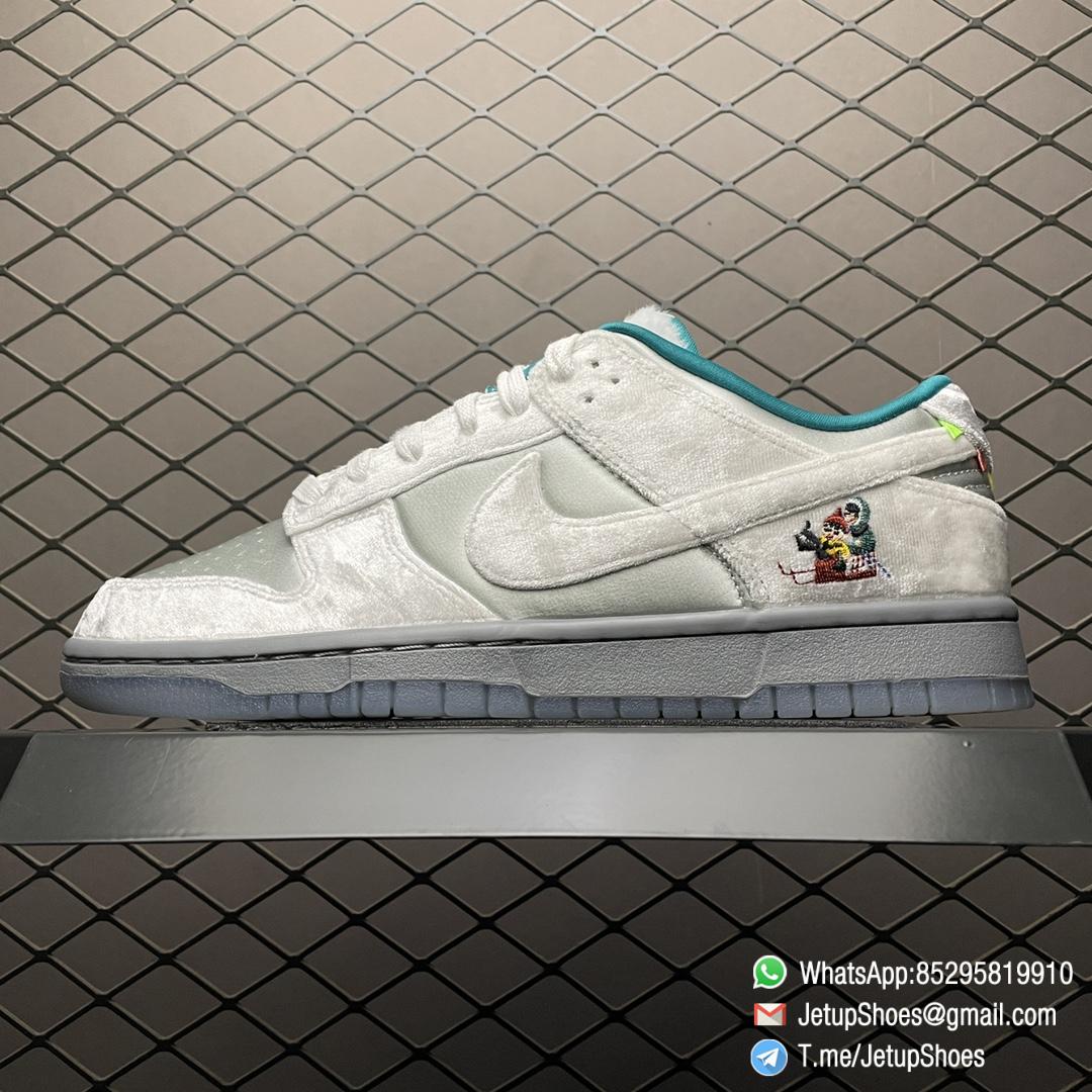 Best Replica Nike Dunk Low Ice Sneakers Suede Upper SKU DO2326 001 Top Clone SNKRS 01