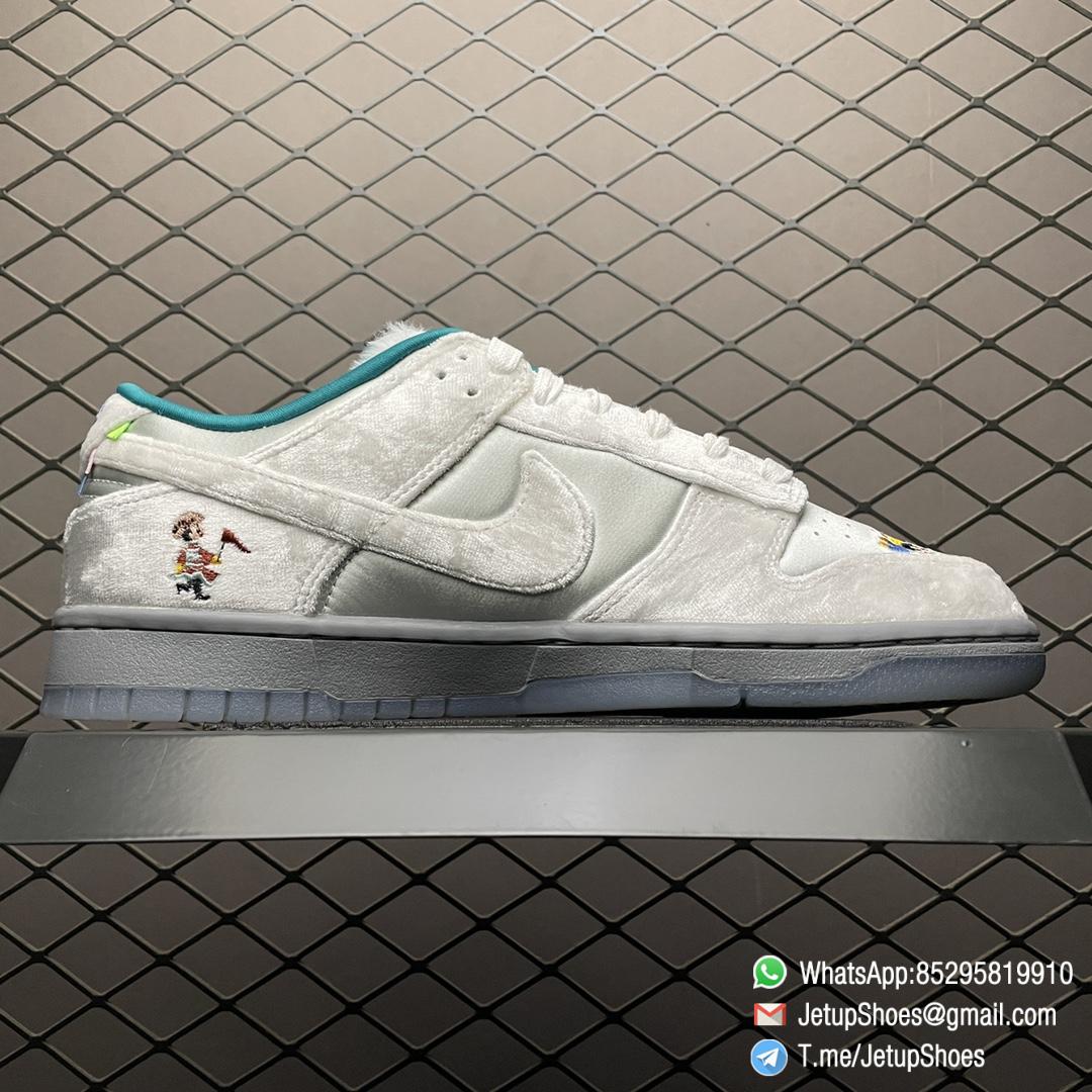 Best Replica Nike Dunk Low Ice Sneakers Suede Upper SKU DO2326 001 Top Clone SNKRS 02