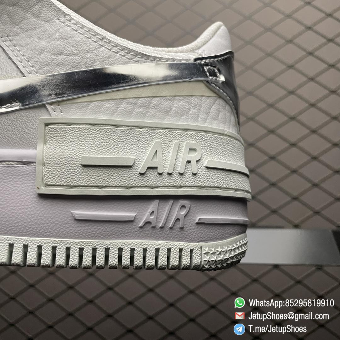 Best Replica Nike Wmns Air Force 1 Shadow White Metallic Silver SKU DQ8237 100 RepSNKRS 06