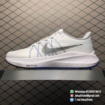 Nike Air Zoom Winflo 8 Running Shoes Misty Gray Blue SKU CW3419 008 1