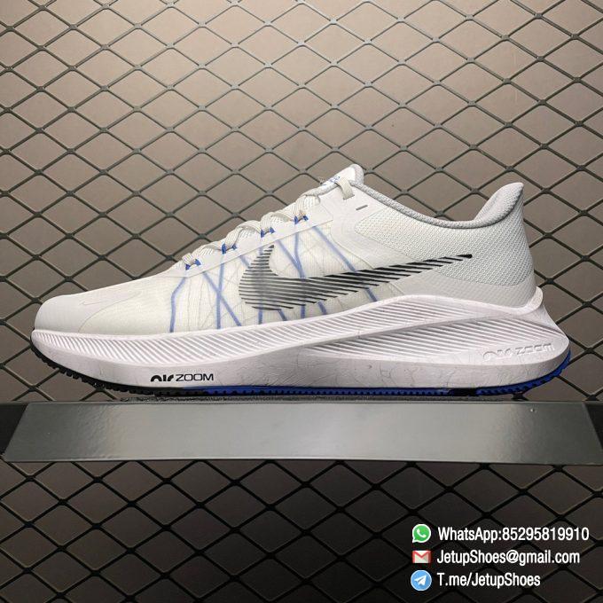 Nike Air Zoom Winflo 8 Running Shoes Misty Gray Blue SKU CW3419 008 1