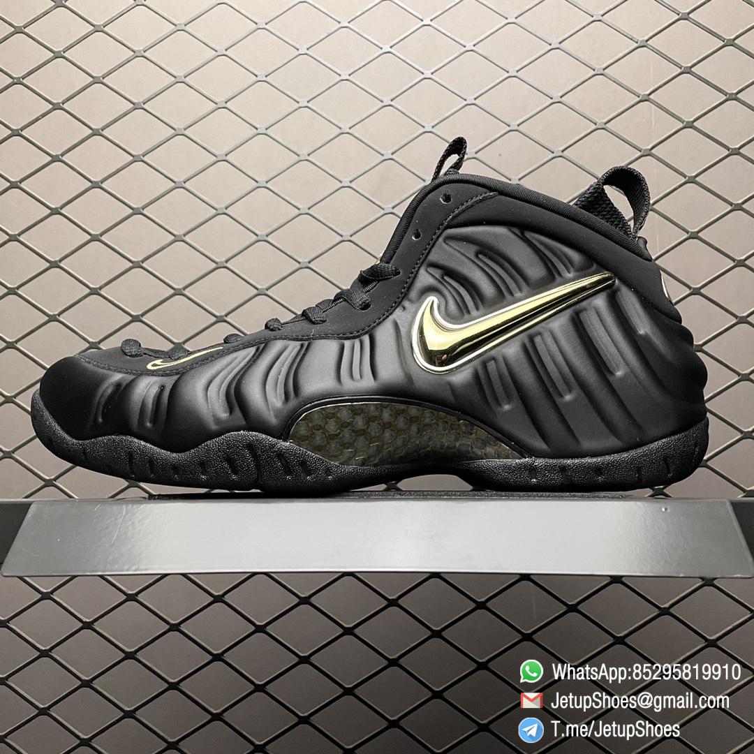 RepSneakers Air Foamposite Pro Black Metallic Gold Basketball Shoes SKU 624041 009 1