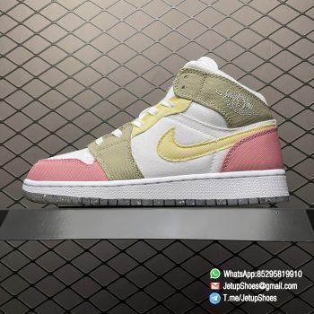 RepSneakers Air Jordan 1 Mid SE GS Pastel Grind SKU DJ0338 100 1