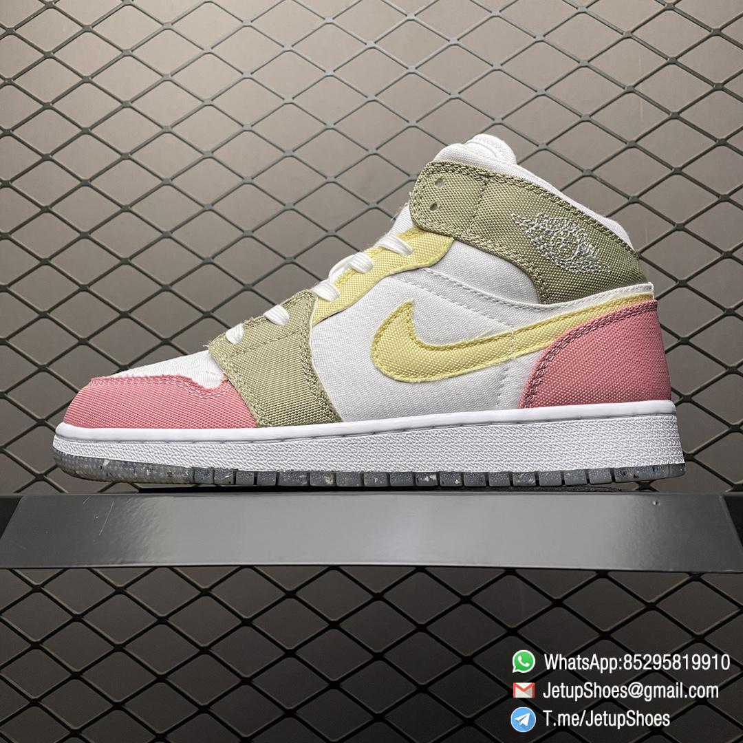 RepSneakers Air Jordan 1 Mid SE GS Pastel Grind SKU DJ0338 100 1