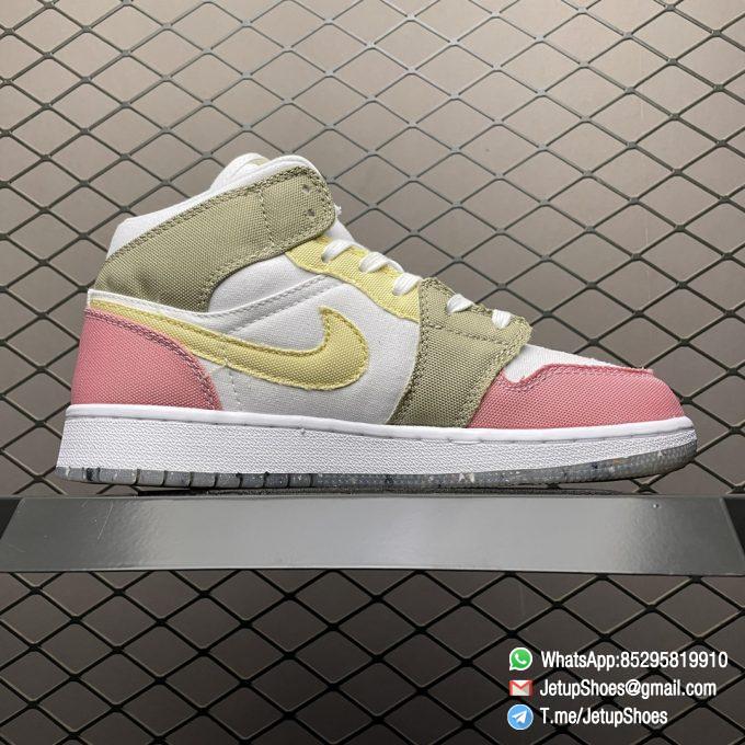 RepSneakers Air Jordan 1 Mid SE GS Pastel Grind SKU DJ0338 100 2