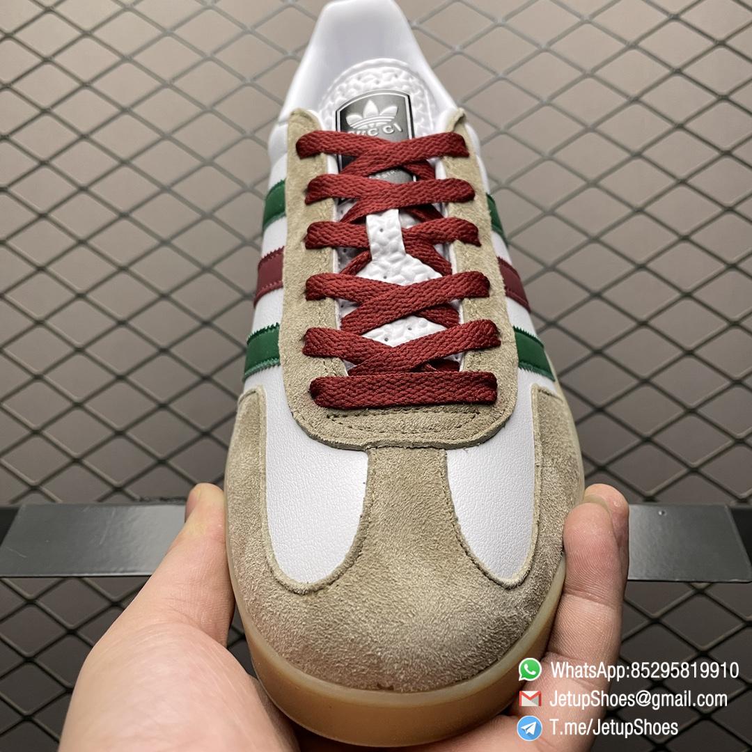 RepSneakers Gucci x Adidas Gazelle Brown Green Living Shoes Top Quality RepSnkrs 3