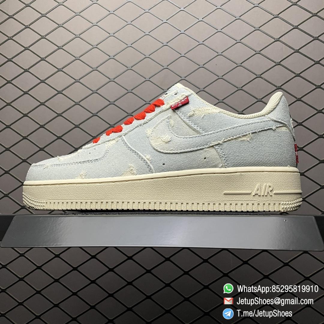 RepSneakers Levis x Nike Air Force 107 Beige Blue Sail SKU VI6396 158 1