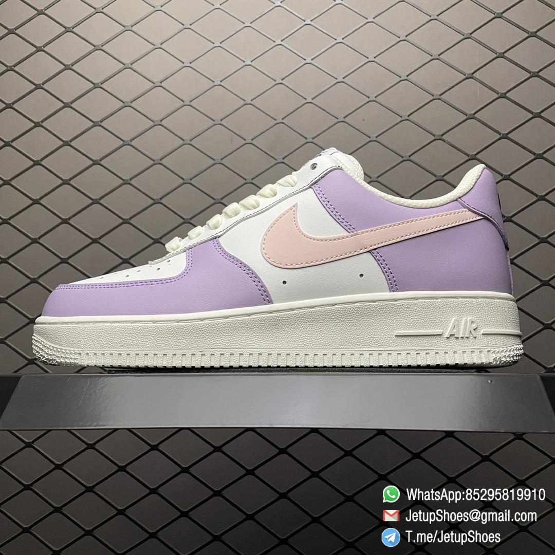 RepSneakers Nike Air Force 1 07 Beige Purple 3M Reflect NFC SKU DQ6810 286 1