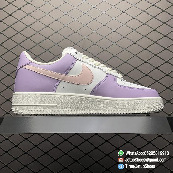RepSneakers Nike Air Force 1 07 Beige Purple 3M Reflect NFC SKU DQ6810 286 2