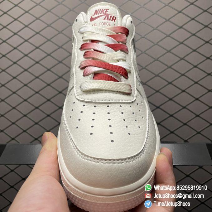 RepSneakers Nike Air Force 1 07 SU19 Beige Red NBA SKU NB8969 123 Top Quality SNKRS 3