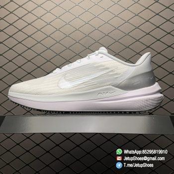 RepSneakers Nike Zoom Air Winflo 9 Running Shoes White Metallic Silver SKU DD8686 100 1