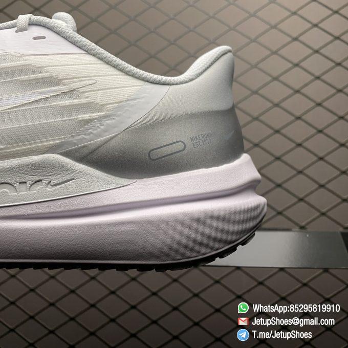 RepSneakers Nike Zoom Air Winflo 9 Running Shoes White Metallic Silver SKU DD8686 100 6