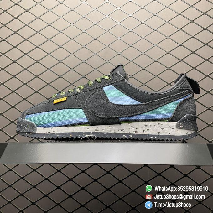 RepSneakers Union x Nike Cortez 50th Anniversary Running Shoes Black Blue SKU DR1413 001 1
