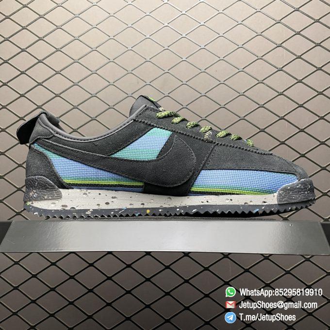 RepSneakers Union x Nike Cortez 50th Anniversary Running Shoes Black Blue SKU DR1413 001 2