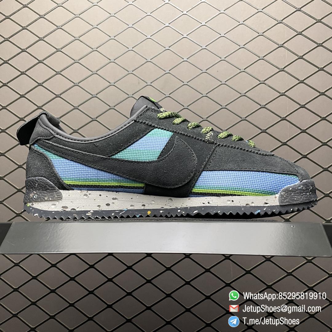 RepSneakers Union x Nike Cortez 50th Anniversary Running Shoes Black Blue SKU DR1413 001 2