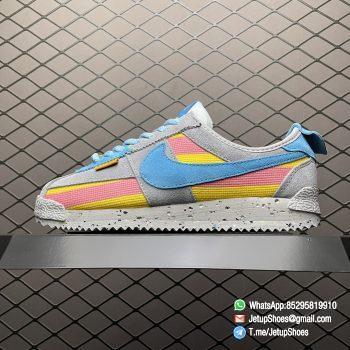 RepSneakers Union x Nike Cortez 50th Anniversary Running Shoes Grey Blue Yellow SKU DR1413 002 1