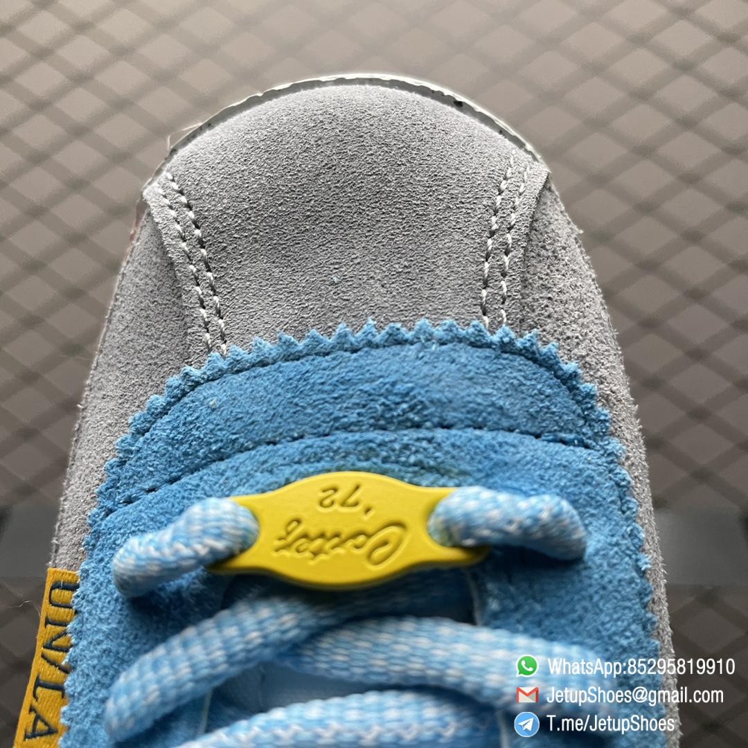 RepSneakers Union x Nike Cortez 50th Anniversary Running Shoes Grey Blue Yellow SKU DR1413 002 7