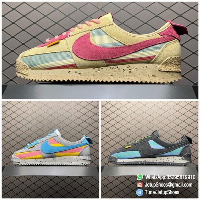 RepSneakers Union x Nike Cortez 50th Anniversary Running Shoes Grey Blue Yellow SKU DR1413 002 9