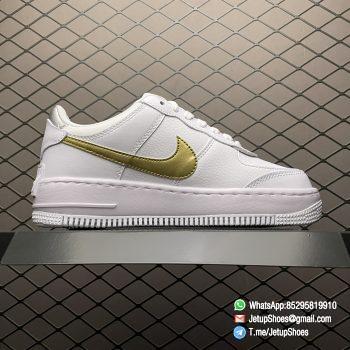 RepSneakers Wmns Air Force 1 Shadow White Metallic Gold SKU DM3064 100 02