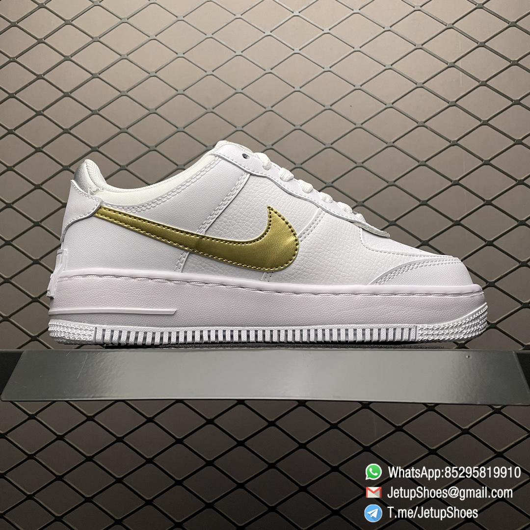 RepSneakers Wmns Air Force 1 Shadow White Metallic Gold SKU DM3064 100 02 RepSneakers Wmns Air Force 1 Shadow White Metallic Gold SKU DM3064 100 02