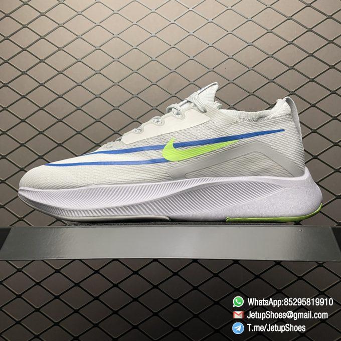 RepSneakers Zoom Fly 4 White Imperial Blue Lime Glow SKU CT2392 100 High Quality Replica Shoes 01