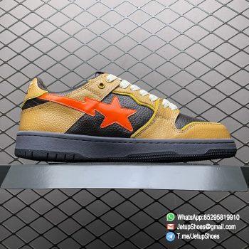 Replica Bape Sk8 Sta Black Skateboarding Shoes SKU 1H80191021 BLK 2