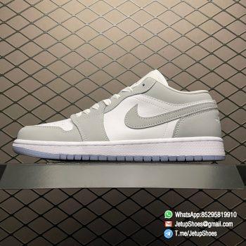 Top Clone Air Jordan 1 Low White Wolf Grey SKU DC0774 105 1