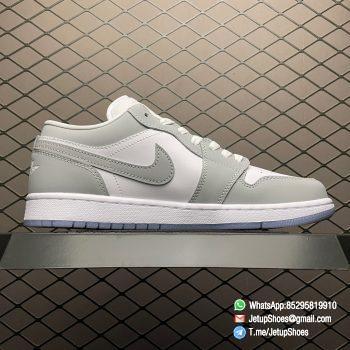 Top Clone Air Jordan 1 Low White Wolf Grey SKU DC0774 105 2
