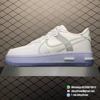 Top Quality Clone Air Force 1 React QS White Ice SKU CQ8879 100 RepSneakers 1