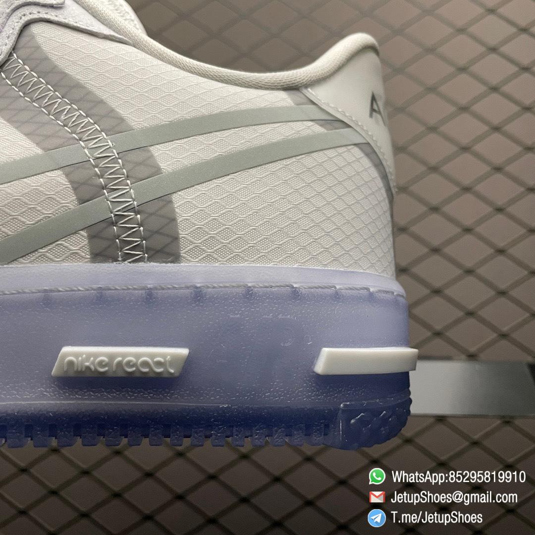 Top Quality Clone Air Force 1 React QS White Ice SKU CQ8879 100 RepSneakers 6 Top Quality Clone Air Force 1 React QS White Ice SKU CQ8879 100 RepSneakers 6