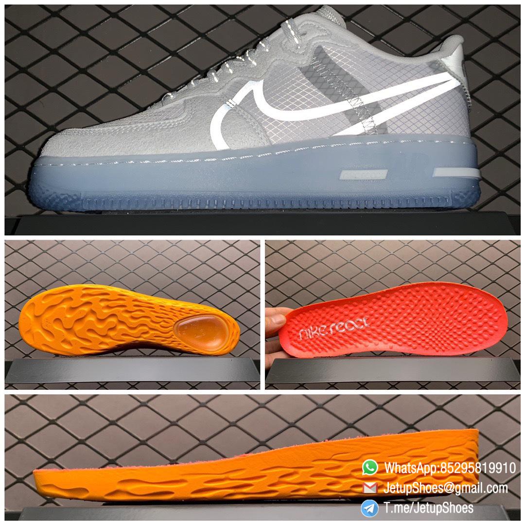 Top Quality Clone Air Force 1 React QS White Ice SKU CQ8879 100 RepSneakers 8 Top Quality Clone Air Force 1 React QS White Ice SKU CQ8879 100 RepSneakers 8