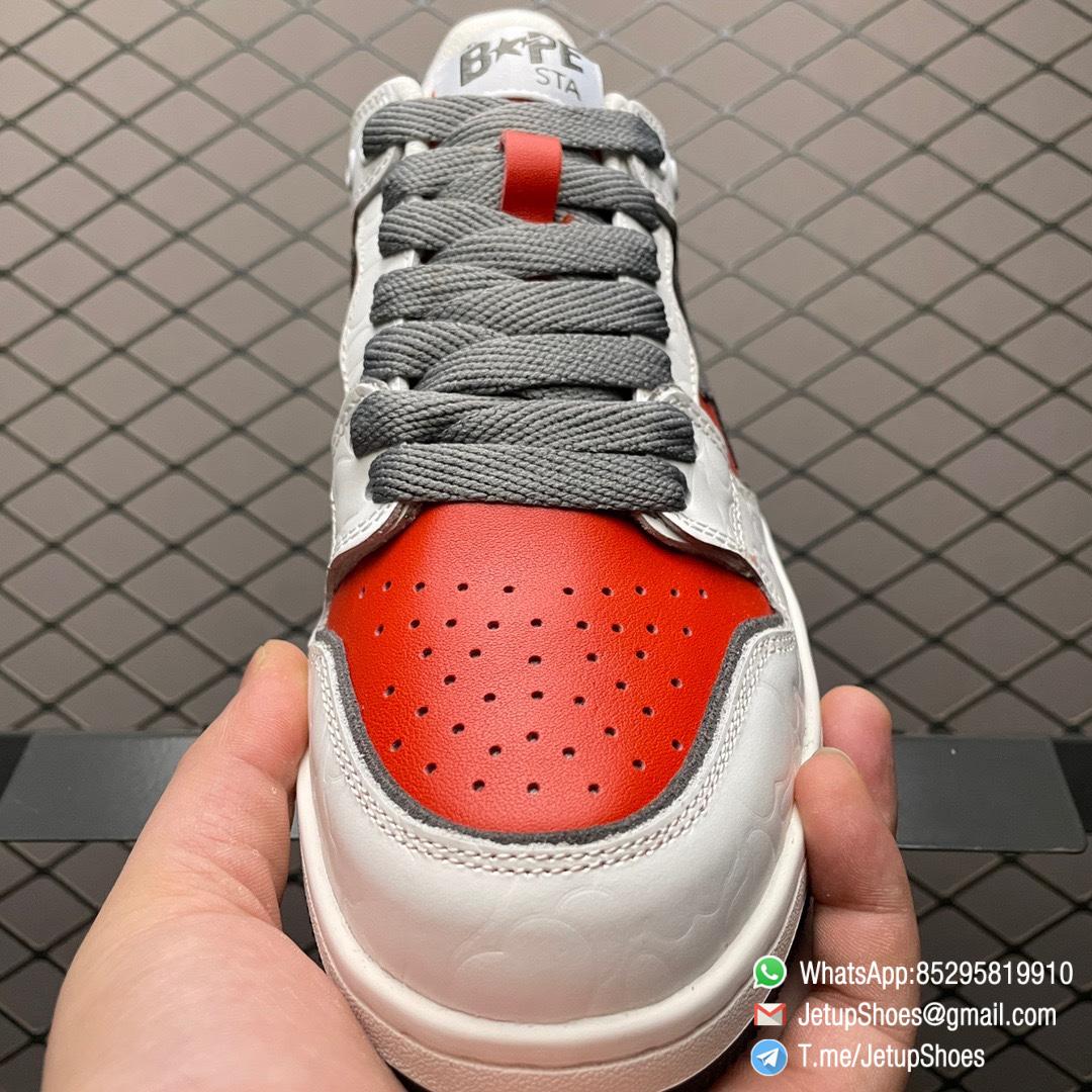 Top Replica Bape Sk8 Sta White Red Skateboarding Shoes SKU 1H80191017 RED 3 Top Replica Bape Sk8 Sta White Red Skateboarding Shoes SKU 1H80191017 RED 3
