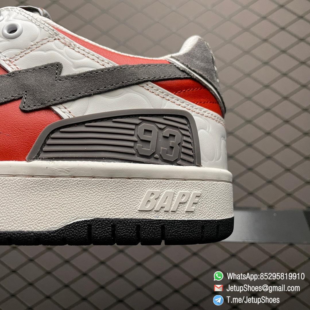 Top Replica Bape Sk8 Sta White Red Skateboarding Shoes SKU 1H80191017 RED 6 Top Replica Bape Sk8 Sta White Red Skateboarding Shoes SKU 1H80191017 RED 6