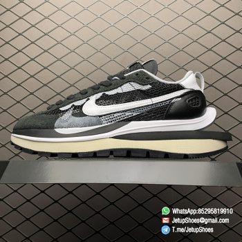 Top Replica Sacai x VaporWaffle Black White Sneakers SKU CV1363 001 Quality Same as Original 1