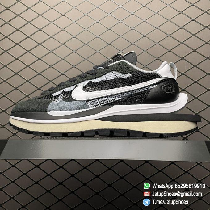 Top Replica Sacai x VaporWaffle Black White Sneakers SKU CV1363 001 Quality Same as Original 1