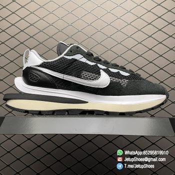 Top Replica Sacai x VaporWaffle Black White Sneakers SKU CV1363 001 Quality Same as Original 2