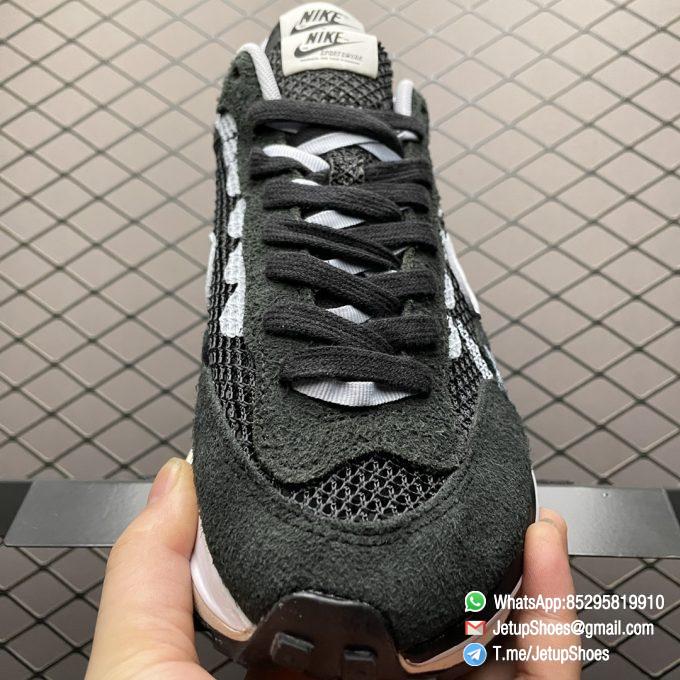 Top Replica Sacai x VaporWaffle Black White Sneakers SKU CV1363 001 Quality Same as Original 3