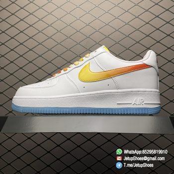Best Rep Nike Air Force 107 Low Orange Yellow Gradient Swoosh SKU NJ5696 789 RepSnkrs 1